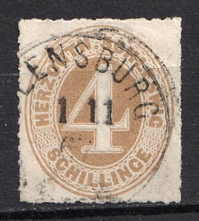 1865-67 4s Schleswig-Holstein, German States, Germany (Used)