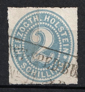 1865 2s Schleswig-Holstein, German States, Germany (Signed, Used)