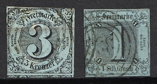 1853 Thurn and Taxis, German States, Germany (Signed, Used)