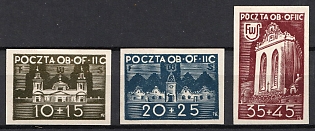 1944 Woldenberg, Poland, POCZTA OB.OF.II C, WWII Camp Post (Full Set)