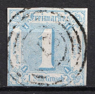 1860 1sgr Thurn and Taxis, German States, Germany (Used)