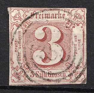 1861 3sgr Thurn and Taxis, German States, Germany (Used)