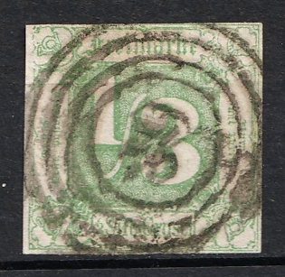 1863 1/3sgr Thurn and Taxis, German States, Germany (Signed, Used)