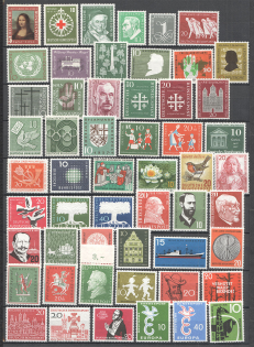 1952-60 Germany Federal Republic Collection (2 Scans, Full Sets, MNH/MH)