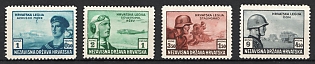 1943 Croatian Legion, NDH (Full Set, MNH)