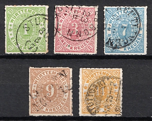 1869-73 Wurttemberg, German States, Germany (Used)
