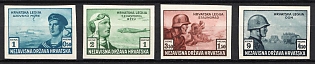 1943 Croatian Legion, NDH (Full Set, MNH)