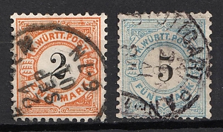 1881-83 Wurttemberg, German States, Germany (Used)