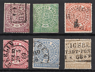 1868 North Germany, German States, Germany (Full Set, Used)