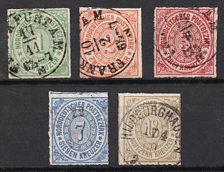 1868 North Germany, German States, Germany (Full Set, Used)