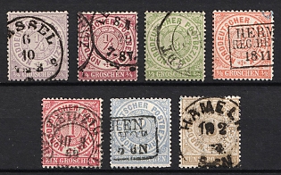 1869 North Germany, German States, Germany (Full Set, Used)