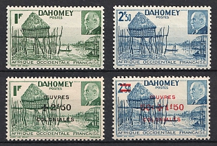 1941-44 Dahomey, French Colonies, Small Collection of Two Issues (Full Sets, MNH/MVLH)