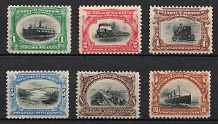 1901 Pan-American Exposition Issue, United States, USA (Full Set, MNH)