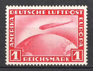 1931 1m Weimar Republic, Germany, Airmail (Full Set)