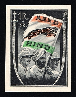 1943 1r+2r Indian Legion, Germany (Signed)