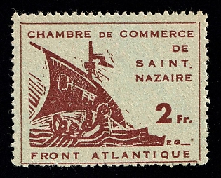 1945 2fr Saint-Nazaire, German Occupation of France, Germany