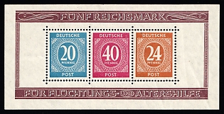 1946 Allied Zone of Occupation, Germany, Souvenir Sheet