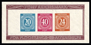 1946 Allied Zone of Occupation, Germany, Souvenir Sheet