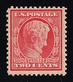 1909 2c Lincoln, United States, USA (Full Set, Certificate, Bluish Paper, MNH)