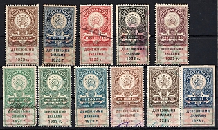 1923 RSFSR, Revenue Stamps Duty, Russia