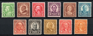 1926-34 Regular Issue, United States, USA (Full Set, MNH)