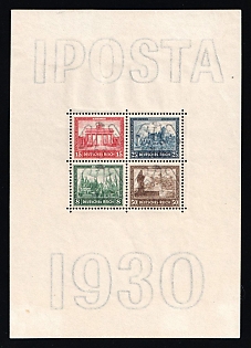 1930 Weimar Republic, Germany, Souvenir Sheet 'IPOSTA'