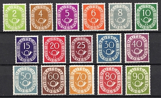 1951 German Federal Republic, Germany (Full Set)
