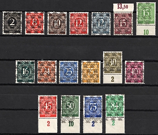 1948 British and American Zones of Occupation, Germany (Full Set, Signed)