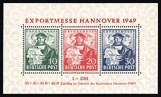 1949 British and American Zones of Occupation, Germany, Souvenir Sheet