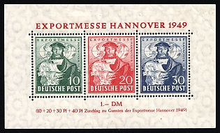 1949 British and American Zones of Occupation, Germany, Souvenir Sheet