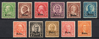 1929 Overprinted Regular Issue, United States, USA (Full Set, MNH)