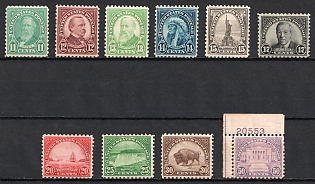 1931 Regular Issue, United States, USA (Full Set, MNH)