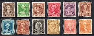 1932 Washington Bicentennial Issue, United States, USA (Full Set, MNH)