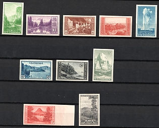 1935 Special Printing for National Parks Issue, United States, USA (Full Set, MNH)