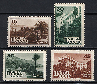 1946 Sanatoriums of the USSR, Soviet Union, USSR, Russia (Full Set, MNH)