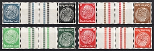 1939 Third Reich, Germany, Gutter Tete-beches, Se-tenants, Zusammendrucke (MNH)