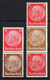 1939 Third Reich, Germany, Se-tenants, Zusammendrucke (MNH)