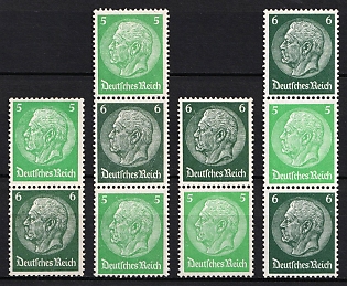 1939 Third Reich, Germany, Se-tenants, Zusammendrucke (MNH)