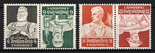 1934 Third Reich, Germany, Tete-beches, Se-tenants, Zusammendrucke (MNH)