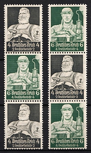 1934 Third Reich, Germany, Se-tenants, Zusammendrucke (MNH)