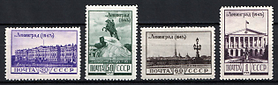 1948 4th Anniversary of the Raising of the Blocade of Leningrad, Soviet Union, USSR, Russia (Full Set, MNH)