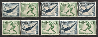 1936 Third Reich, Germany, Se-tenants, Zusammendrucke (MNH)