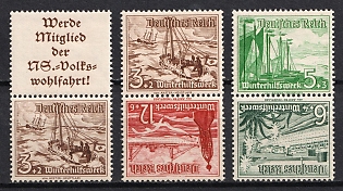 1937 Third Reich, Germany, Tete-beches, Se-tenants, Zusammendrucke (MNH)