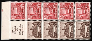 1939 Third Reich, Germany, Se-tenant, Zusammendrucke, Block (MNH)
