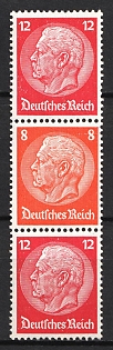 1933 Third Reich, Germany, Se-tenant, Zusammendrucke