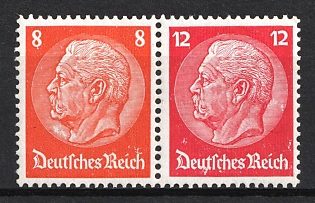 1933 Third Reich, Germany, Se-tenant, Zusammendrucke