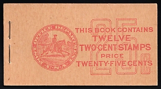 1927 Complete Booklet with Stamps of the United States, USA, Excellent Condition