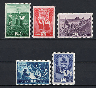 1948 Young Pioneers, Soviet Union, USSR, Russia (Full Set, MNH)