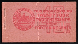 1927 Complete Booklet with Stamps of the United States, USA, Excellent Condition