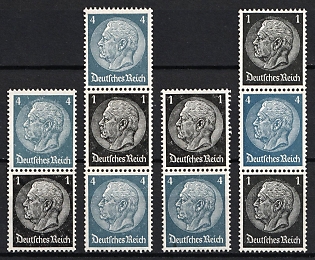 1939 Third Reich, Germany, Se-tenants, Zusammendrucke